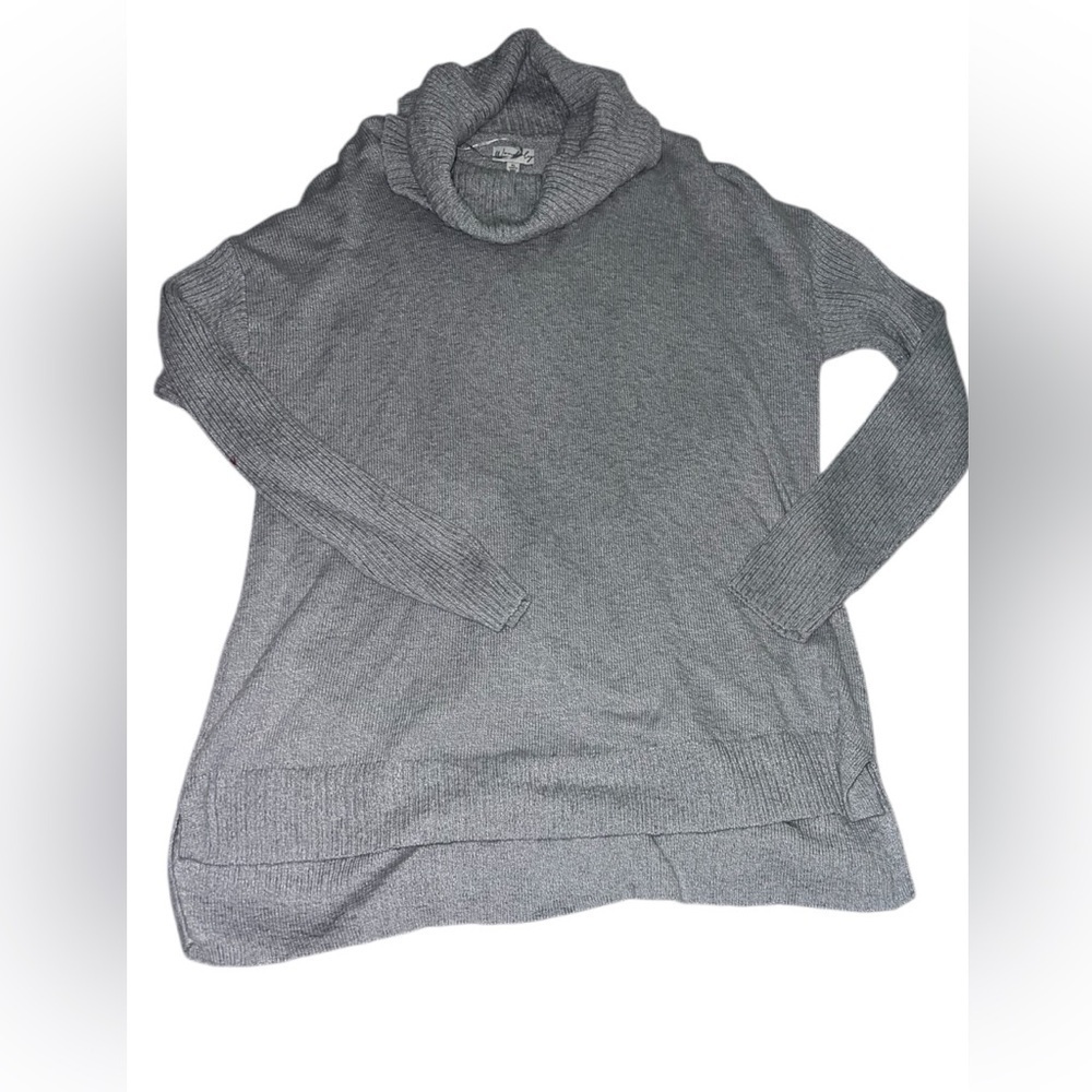 Oversized cowl neck cotton blend sweater BNWT ribbed fitted sleeves